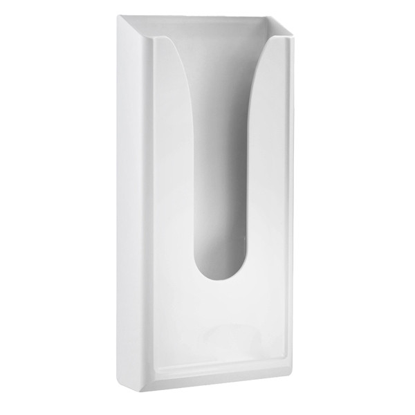 Dispenser per sacchetti igienici - capacit&agrave; 60 sacchetti - 13,5x5,5x29,5 cm - bianco - Mar Plast