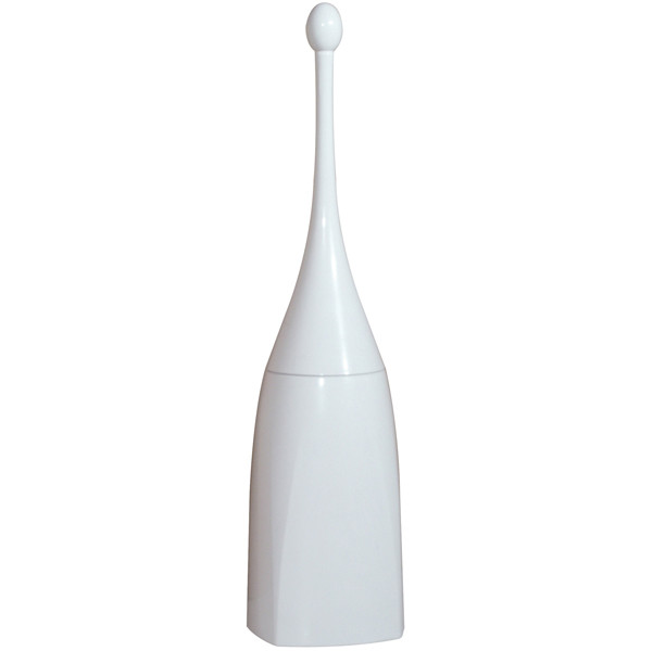 Portascopino per bagno - da terra - 12x12x48,5 cm - ABS - bianco - Mar Plast