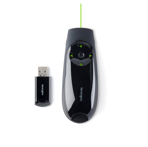 Telecomando Presenter Expert con puntatore laser verde - Kensington