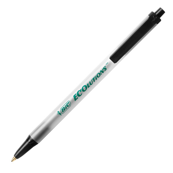 Penna a sfera a scatto ECOlutions - punta 1,0mm - nero - punta 1,0mm - Bic - conf. 50 pezzi