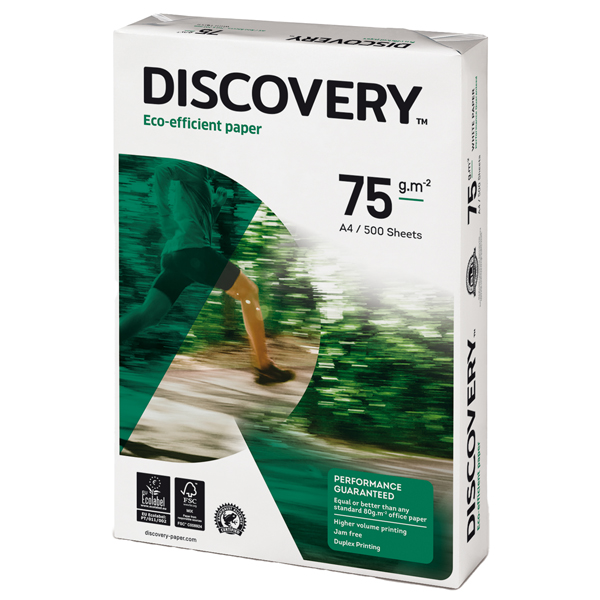 Carta Discovery 75 - A4 - 75 gr - bianco - conf. 500 fogli