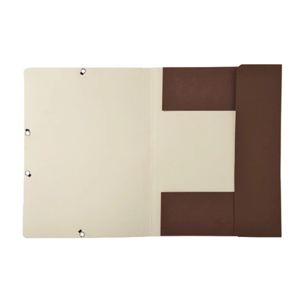 Cartellina con elastico - cartone riciclato - 3 lembi - 24 x 32 cm - colori assortiti - Exacompta