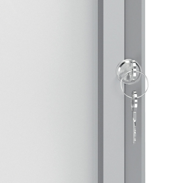 Bacheca per interni - fondo magnetico bianco - 9 fogli A4 - verticale - Nobo