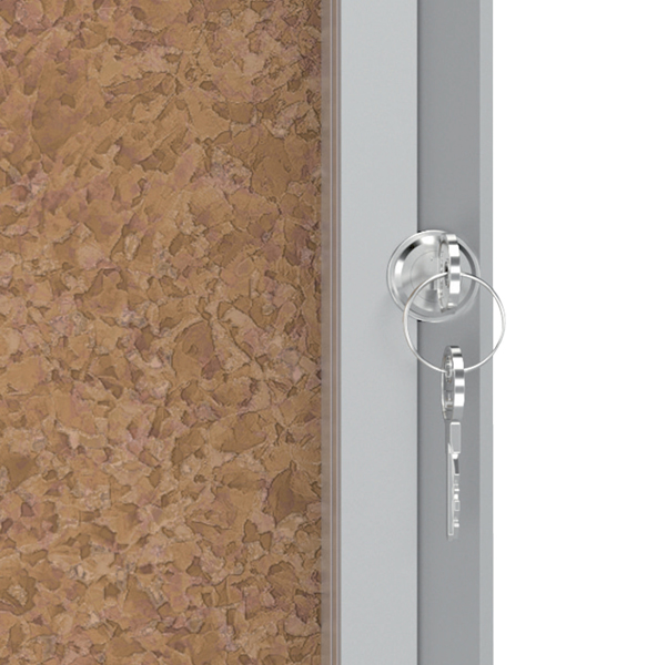 Bacheca per interni - fondo in sughero - 9 fogli A4 - verticale - Nobo