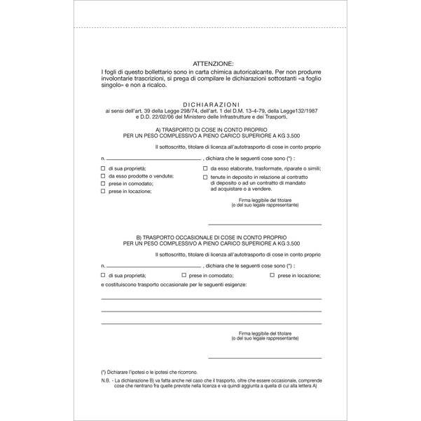 Blocco DDT - 33 fogli 3 copie autoricalcanti - 23 x 14,8cm - Edipro