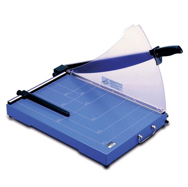 Taglierina a leva 3025 - A3 - 360x535x445 mm - 448 mm - capacitA' taglio 20 fg - con blocca lama - blu - Titanium