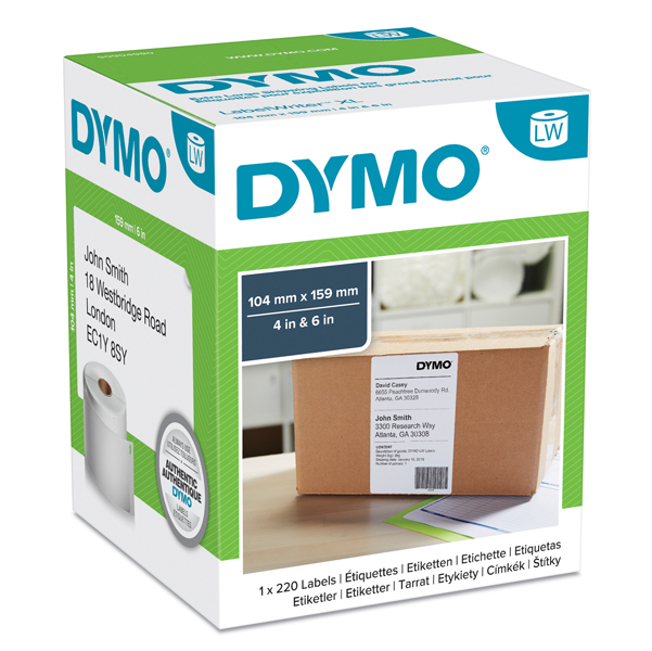 Rotolo etichette LW S0904980 - 104x159 mm - XL indirizzi - bianco - Dymo