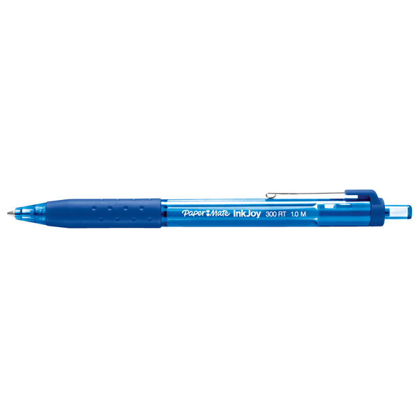 Penna a sfera a scatto Inkjoy 300 RT - punta 1,0mm - blu - Papermate