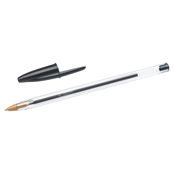 Penna a sfera Cristal - punta media 1,0mm - nero - Bic - conf. 90+10 pezzi