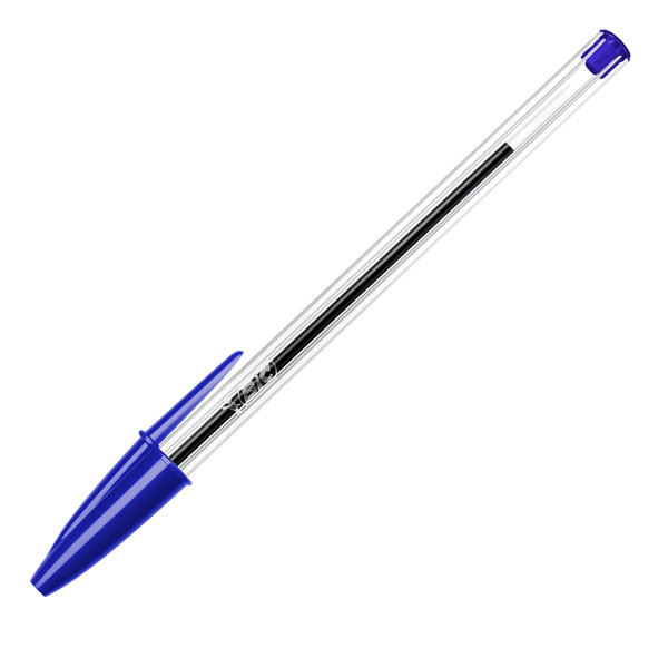 Penna a sfera Cristal - punta media 1,0mm - blu - Bic - conf. 90+10 pezzi