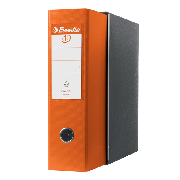 Registratore Eurofile G53 - dorso 8 cm - commerciale 23x30 cm - arancione - Esselte