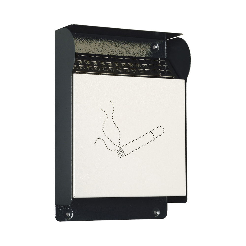 Posacenere da esterni - murale - 23,5x33x7 cm - grigio scuro - Metalplus