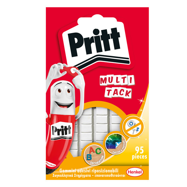 Gommini adesivi Multi-Tack - riutilizzabili - bianco - Pritt - conf. 95 pezzi