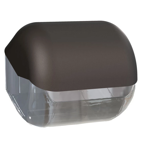 Dispenser carta igienica EColored - 15 x 14,8 x 14 cm - vesuvian black - Mar Plast