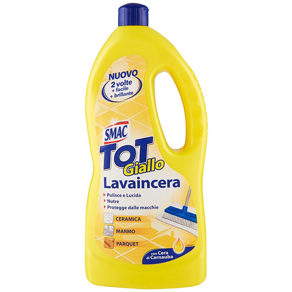Smac Tot Giallo Lavaincera per pavimenti - cera di Carnauba - 1 L - Smac