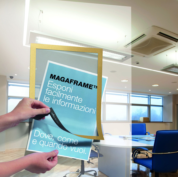 Cornice adesiva Duraframe - A4 - 21 x 29,7 cm - oro - Durable