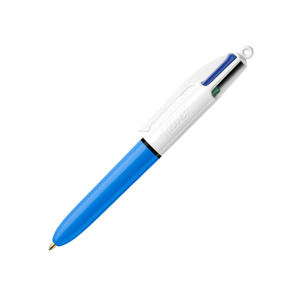 Penna a sfera scatto multifunzione 4 Colours Mini - punta 1,0mm - nero, blu, rosso, verde - Bic - conf. 12 pezzi