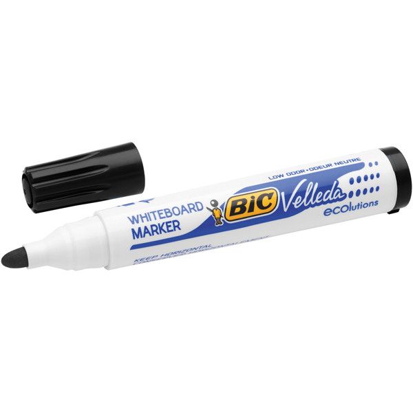 Marcatori Whiteboard Marker Velleda 1701 Recycled Bic - punta tonda 1,5mm - astuccio 4 colori - Bic