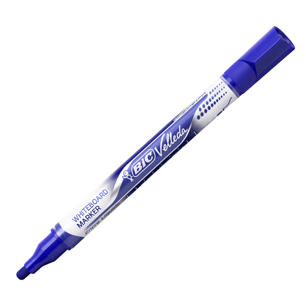 Marcatori Whiteboard Marker Velleda liquid Ink - punta tonda 2,2mm - astuccio 4 colori - Bic