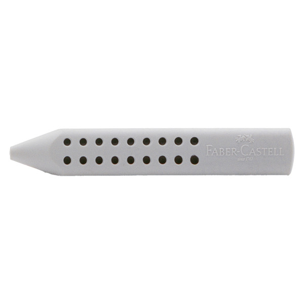 Gomma a forma di matita Grip 2001 - 90x15x15mm - grigia - Faber-Castell