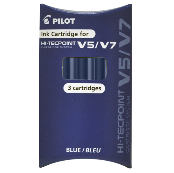 Refill Hi Tecpoint V5/V7 ricaricabile - blu - Pilot - conf. 3 pezzi
