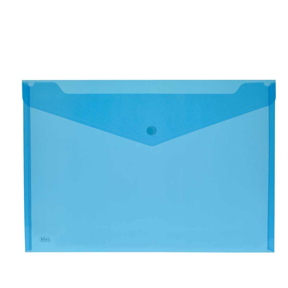 Buste con bottone - PPL - 33,5x23,5 cm - colori assortiti - Lebez - conf. 5 pezzi