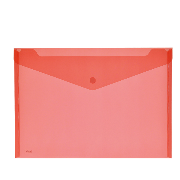 Buste con bottone - PPL - 33,5x23,5 cm - colori assortiti - Lebez - conf. 5 pezzi