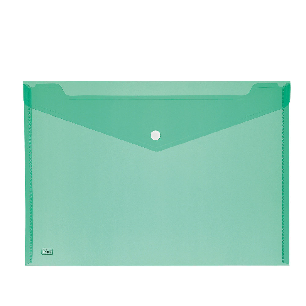 Buste con bottone - PPL - 33,5x23,5 cm - colori assortiti - Lebez - conf. 5 pezzi