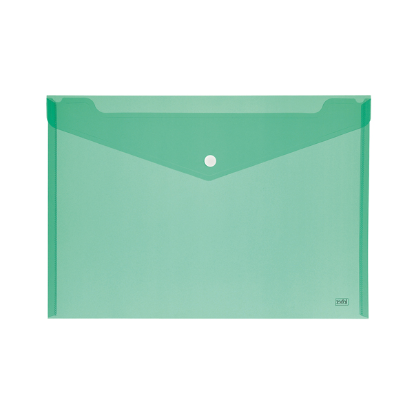 Busta con bottone - formato orizzontale - 33,5x23,5 cm - colori assortiti - Lebez