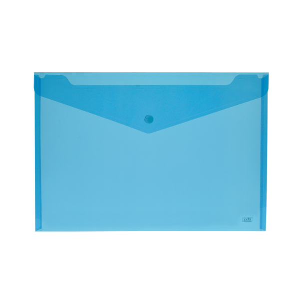 Busta con bottone - formato orizzontale - 24x18,5 cm - colori assortiti - Lebez