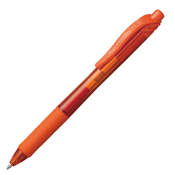 Roller a scatto Energel X BL 107 - punta 0,7mm - astuccio 4 colori assortiti - Pentel