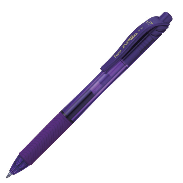 Roller a scatto Energel X BL 107 - punta 0,7mm - astuccio 4 colori assortiti - Pentel