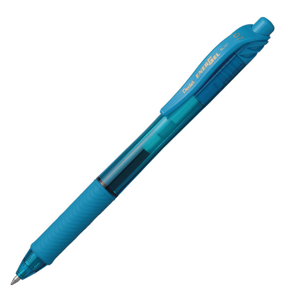 Roller a scatto Energel X BL 107 - punta 0,7mm - astuccio 4 colori assortiti - Pentel