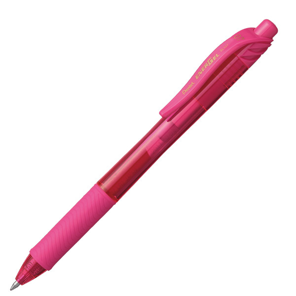 Roller a scatto Energel X BL 107 - punta 0,7mm - astuccio 4 colori assortiti - Pentel