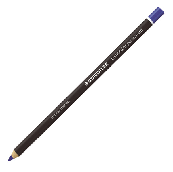Matita Lumocolor Glasochrom - permanente  - blu - Staedtler