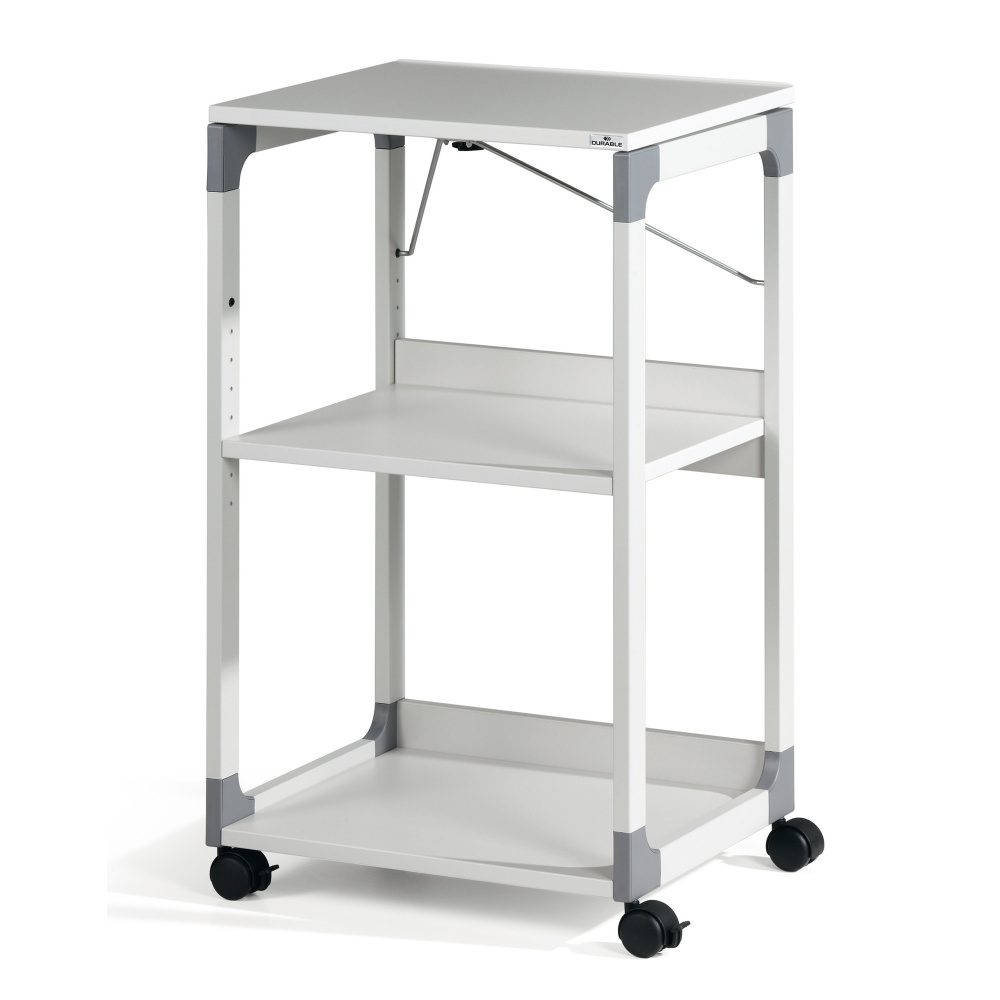 Carrello System - 50,8 x 43,2 x 88,2 cm - 3 ripiani -  con ruote - per videoproiettore - grigio - Durable