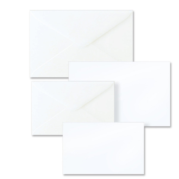 Taschetta 10 biglietti + 10 buste - Dalmazia - 7,5 x 11,2 cm - bianco - Rex Sadoch