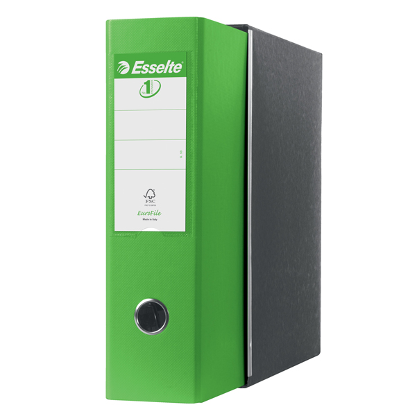Registratore Eurofile G53 - dorso 8 cm - commerciale 23x30 cm - verde vivida - Esselte