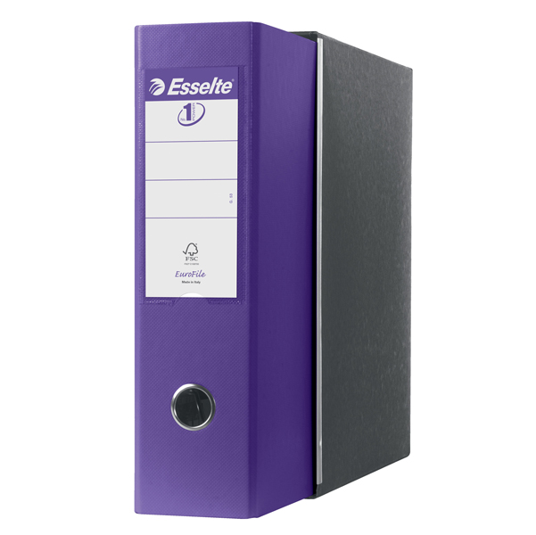 Registratore Eurofile G53 - dorso 8 cm - commerciale 23x30 cm - viola - Esselte