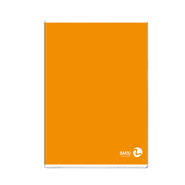 Maxiquaderno Color 80 Basic - A4 - quadretto 5mm con margine - 80 fogli - 80gr - BM