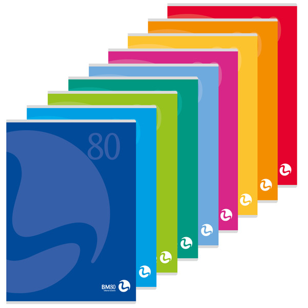 Maxiquaderno Color 80 - A4 - 5mm - 80 fogli - 80gr BM
