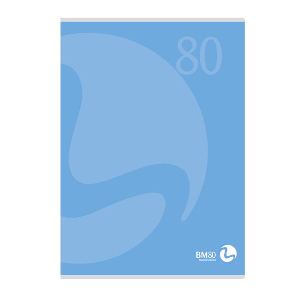 Maxiquaderno Color 80 - A4 - quadretto 4mm con margine - 80 fogli - 80gr - copertina 250gr - BM