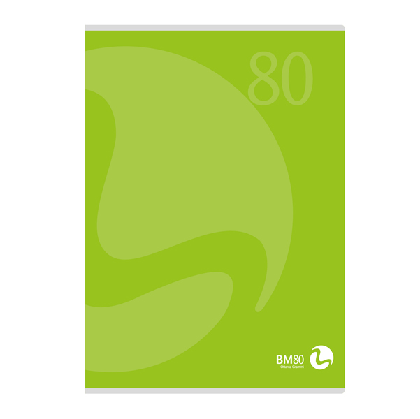 Maxiquaderno Color 80 - A4 - quadretto 4mm con margine - 80 fogli - 80gr - copertina 250gr - BM
