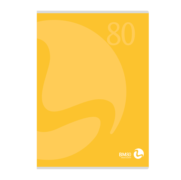 Maxiquaderno Color 80 - A4 - quadretto 4mm con margine - 80 fogli - 80gr - copertina 250gr - BM