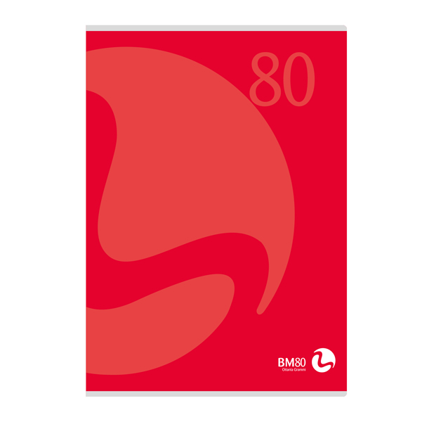 Maxiquaderno Color 80 - A4 - quadretto 4mm con margine - 80 fogli - 80gr - copertina 250gr - BM