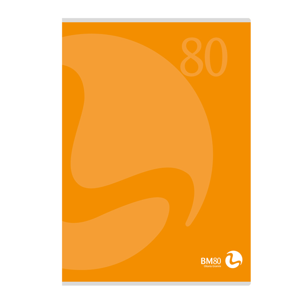 Maxiquaderno Color 80 - A4 - quadretto 4mm con margine - 80 fogli - 80gr - copertina 250gr - BM