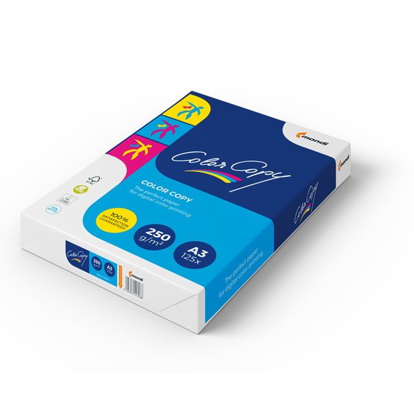 Carta Color Copy - A3 - 250 gr - bianco - Mondi - conf. 125 fogli