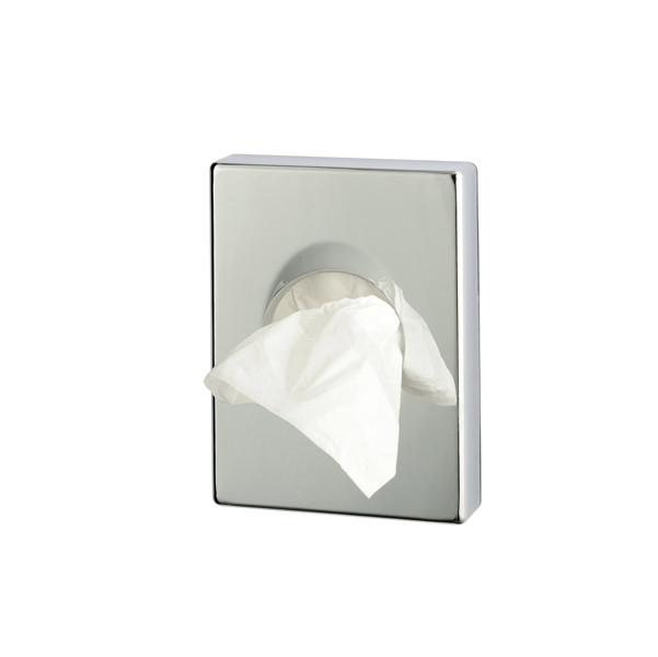 Dispenser ABS per sacchetti igienici - 9,8x2,5x13,8 cm - argento cromato - Medial