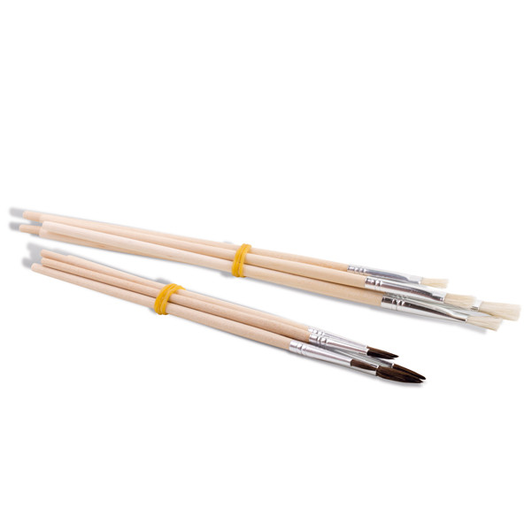 Pennelli e Portapennelli - in ppl - Primo - astuccio con 5+5 pennelli