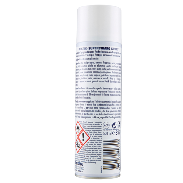 Bostik Superchiaro Colla Spray Universale a Contatto 200ml - D2230